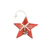 ZÁVĚS HVĚZDA D 10cm*ČERVENÁ