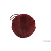 ZÁVĚS KOULE KOŽEŠINA 10cm*VÍNOVÁ