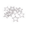 HVĚZDA 12ks 4cm*STŘÍBRNÁ