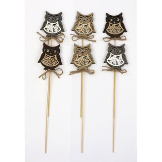 ZÁPICH SOVA 7x27cm 6ks*PŘÍRODNÍ