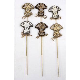 ZÁPICH HŘÍBEK 7x27cm 6ks*PŘÍRODNÍ