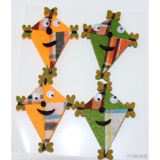 DRAK NALEPOVACÍ FILC 5,5cm 4ks*MIX BAREV