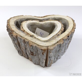 OBAL SRDCE KŮRA 24x8cm 16x7*BÍLÁ