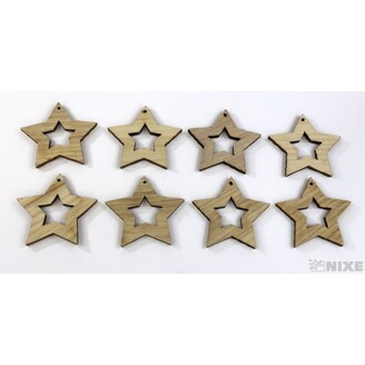 HVĚZDA D 8cm 8ks*PŘÍRODNÍ