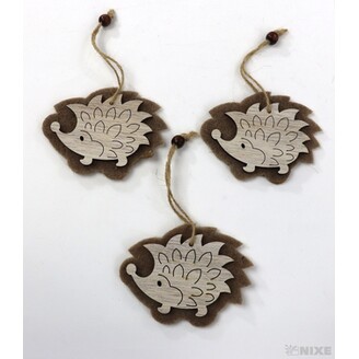 ZÁVĚS JEŽEK 3ks 7x9cm*