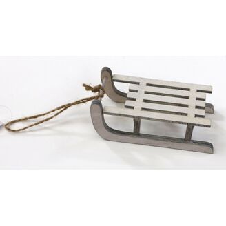 SÁŇKY DŘEVO 9,5cm*BÍLÁ