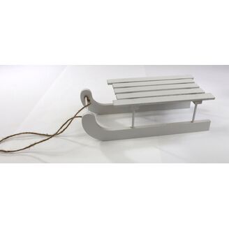 SÁŇKY DŘEVO 29cm*BÍLÁ