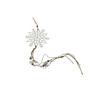 ZÁVĚS VLOČKA 11,5cm*BÍLÁ