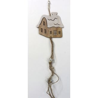 ZÁVĚS DOMEČEK 14cm*PŘÍRODNÍ