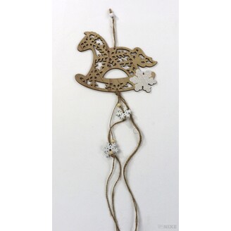 ZÁVĚS KONÍK 16cm*PŘÍRODNÍ