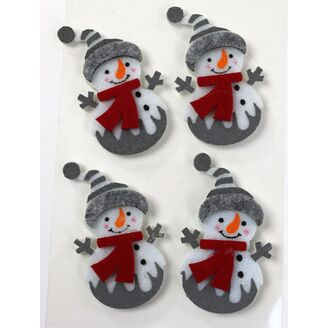 SNĚHULÁK NALEP. MIX 4ks 5,5cm*