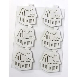 VÁNOCE NALEP. 4,5cm 6ks*