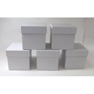 KRABICE 5ks 11x10x10cm*BÍLÁ