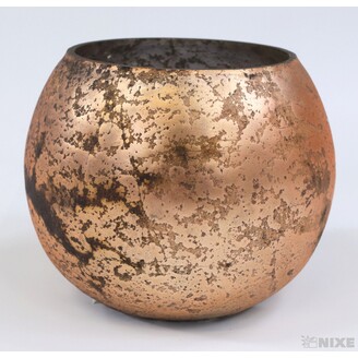 OBAL SKLO PATINA 6cm*RŮŽOVÁ