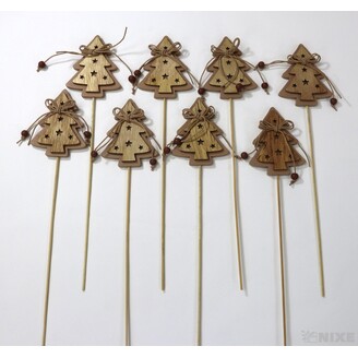 ZÁPICH STROMEČEK 7x27cm 8ks*HNĚDÁ