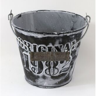 PLECHOVÝ KBELÍK 10x12cm*ČERNÁ