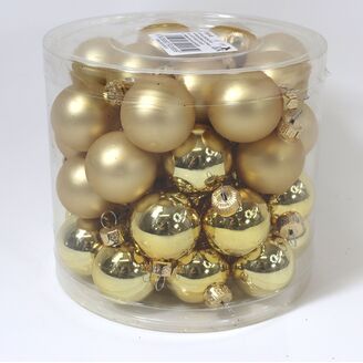 KOULE ZÁVĚS 3cm 45ks MIX*ZLATÁ