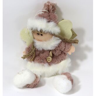 ZÁVĚS VÁNOCE 12ks 17cm*RŮŽOVÁ