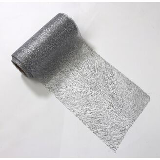 ORGANZA BRONZING 610 12cmx10yd*STŘÍBRNÁ