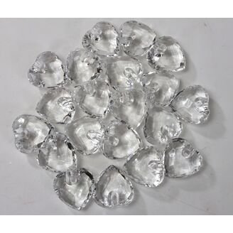 SRDCE NAVL. AKRYL 3cm 20ks*PRŮHLEDNÁ