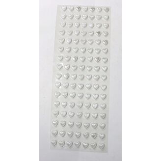 SRDÍČKA NALEP. 1cm 112ks*PERLEŤOVÁ