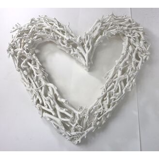 SRDCE ZÁVĚS 50cm*BÍLÁ