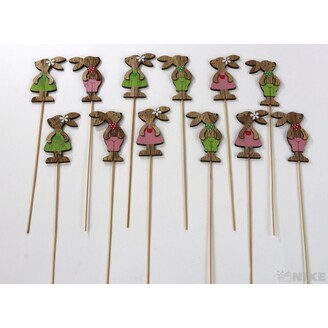 ZÁPICH ZAJÍC 8x28cm 12ks*MIX BAREV