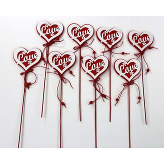 ZÁPICH SRDCE 7x27cm 8ks*