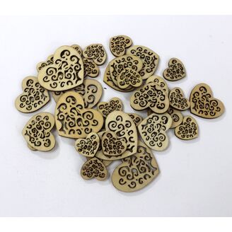 SRDCE 1,5-3,5cm 30ks*PŘÍRODNÍ