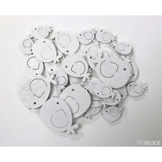 PTÁČEK 2-4cm 30ks*BÍLÁ