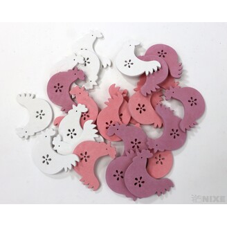 KOHOUT 4,5cm 24ks*MIX BAREV