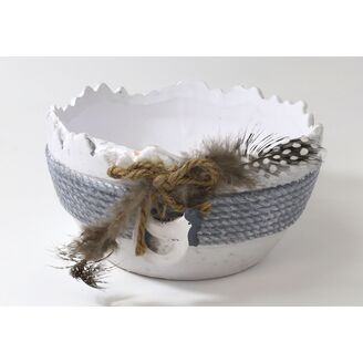 MISKA KERAMIKA pr.16x8cm*BÍLÁ