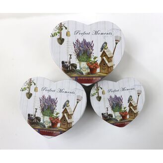 KRABICE SRDCE 13x7cm 11x6 10x5*