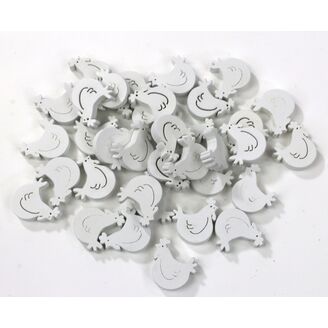 SLEPICE 1,5cm 24ks*BÍLÁ