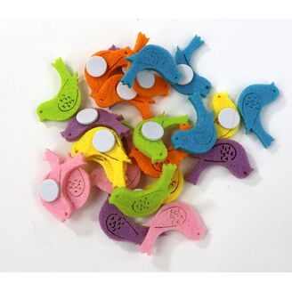 PTÁČEK FILC NALEP 3cm 24ks*MIX BAREV