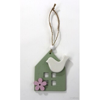 ZÁVĚS DOMEČEK 8x6cm*MIX BAREV