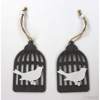 ZÁVĚS KLEC 10x6cm 2ks*MIX BAREV V+