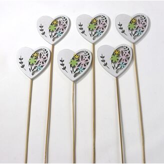 ZÁPICH SRDCE 6,5x28cm 6ks*