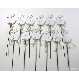 ZÁPICH ZAJÍC 7x27cm 12ks*BÍLÁ