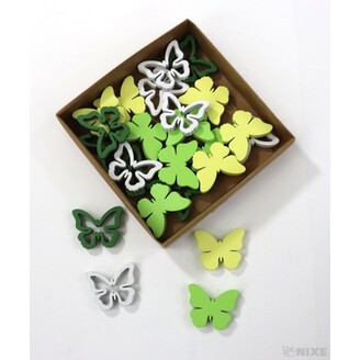 MOTÝL 2,5cm 24ks*MIX BAREV