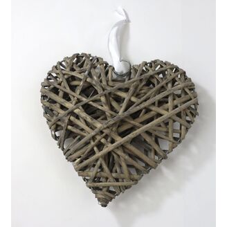 SRDCE ZÁVĚS 20cm*ŠEDÁ