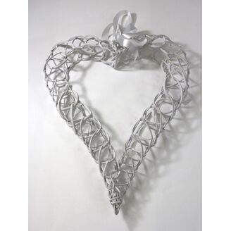 SRDCE ZÁVĚS 44cm*BÍLÁ