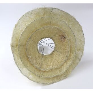 PODLOŽKA SISAL KRUH 24x11cm 19x9 15x5*BÍLÁ