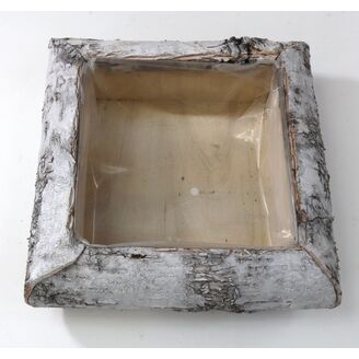 OBAL KŮRA 23x23x7cm*BÍLÁ