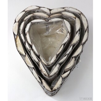 OBAL SRDCE KŮRA 36x28x10cm 28x24x10 22x18x9*PŘÍRODNÍ