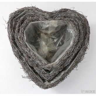 OBAL SRDCE RÉVA 31x29x10cm 25x23x10 19x19x8*BÍLÁ