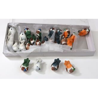 PTÁČEK  KLIPS 3cm 24ks*MIX BAREV