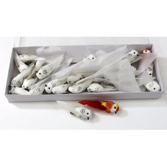 PTÁČEK  KLIPS 4cm 12ks*MIX BAREV