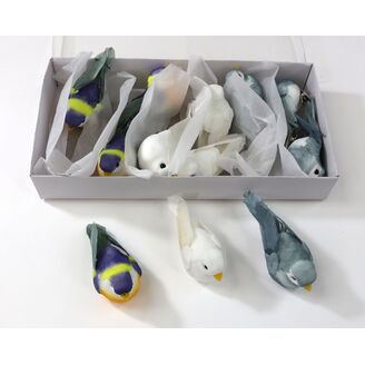 PTÁČEK  KLIPS 8cm 12ks*MIX BAREV