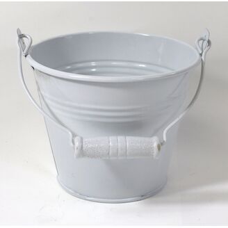 PLECHOVÝ KBELÍK 11x9cm*BÍLÁ